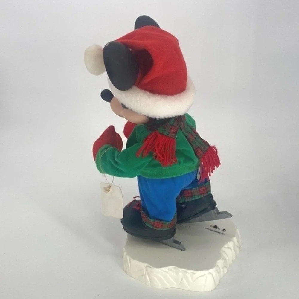 Santa's Best Mickey Unlimited 1998 Mickey Mouse Holiday Animated Ice Skater‎